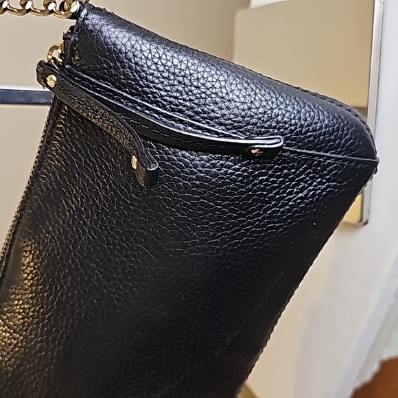 Kate Spade Black Pebbled Leather Berkshire Rd. MiniBag Goldtone Hardware EUC - Picture 8 of 14